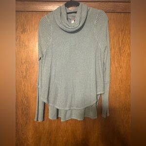 Free People, We The Free Kristina Thermal Long Sleeve Light/Baby Blue